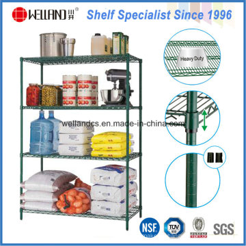 Epoxy Coated Metal Restaurant Cuisine Wire Storage Shelving